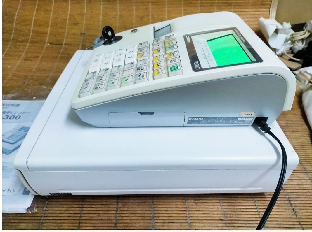 カシオレジスター TE-300 フル設定無料 送料無料人気機種 117707