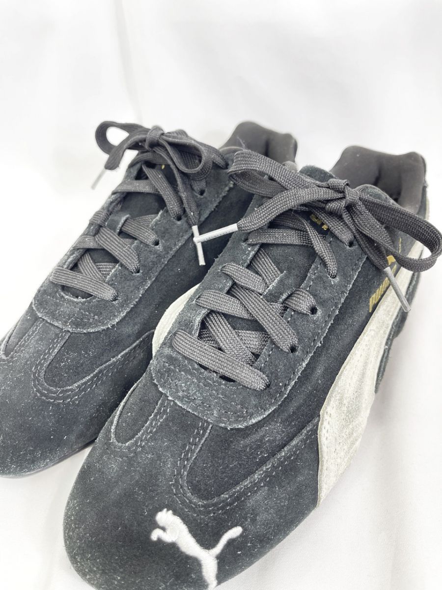 PUMA プーマ 398846-01 ローカット スニーカー size24.0/黒 ■■◎レディース