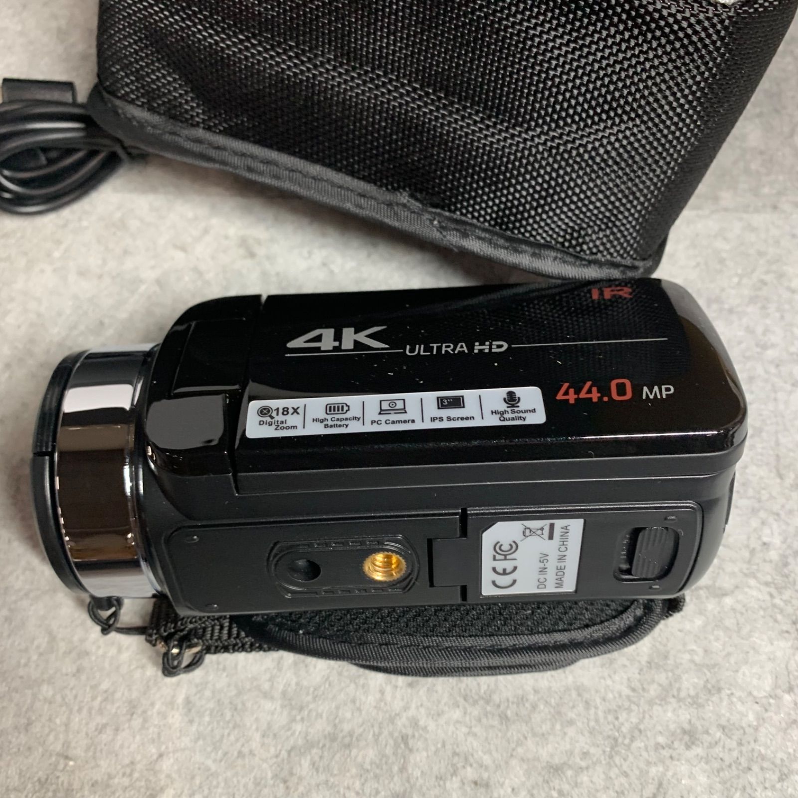 4K】デジタルビデオカメラ本体 バッテリー2個 マイク付き - メルカリ