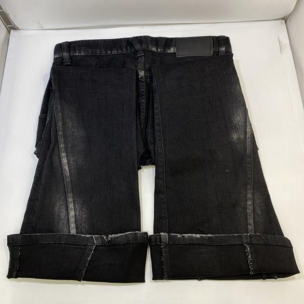 中古】TORNADO MART コーディング加工 フレアデニム ブラック サイズS