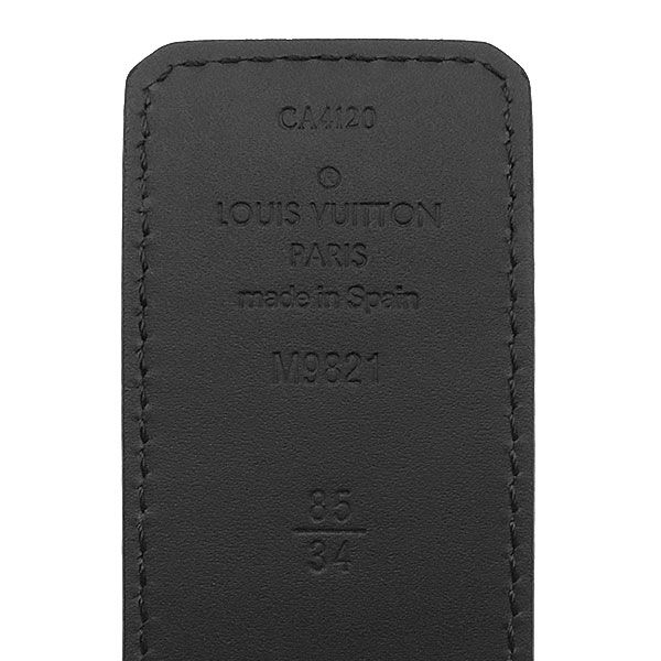 ルイヴィトン LOUIS VUITTON ベルト LV イニシャル 85/34 モノグラム