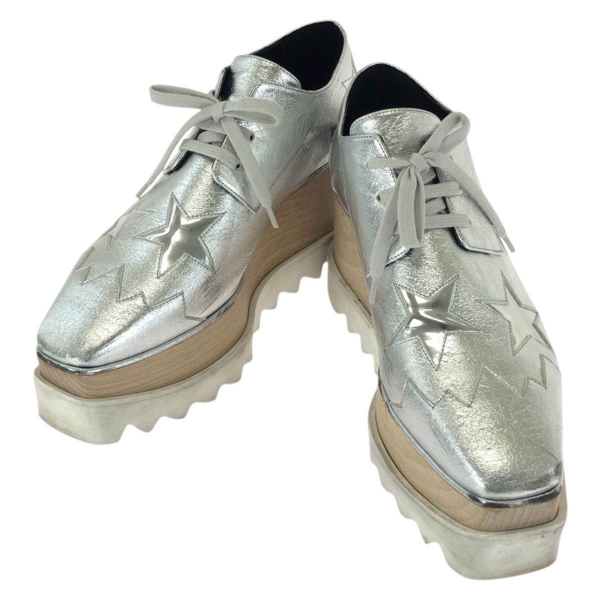 Stella McCartney シルバー スニーカー 美品 Stella McCartney ステラマッカートニー エリス スター サイズ38