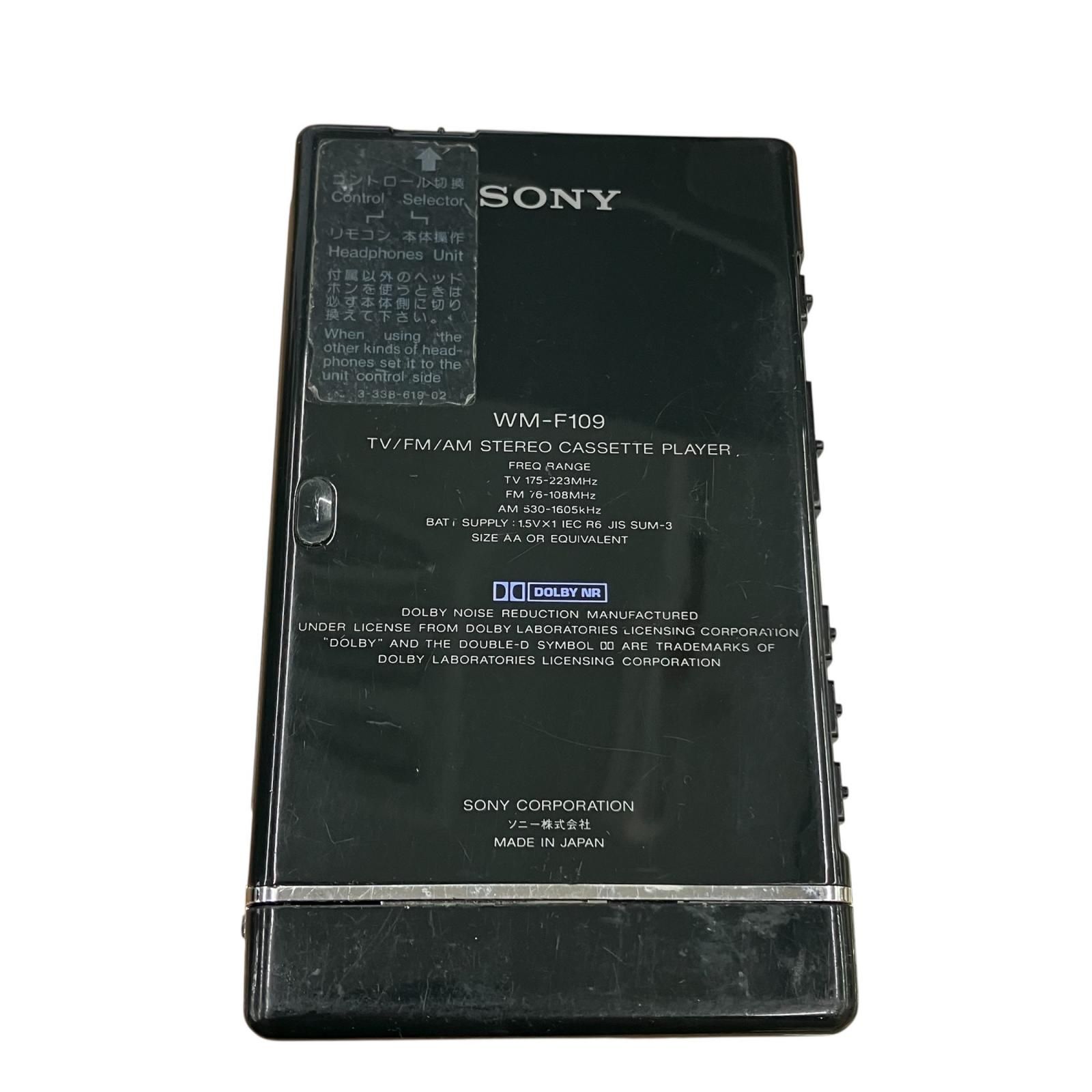 199990 ジャンク品 SONY ソニー ステレオカセットウォークマン WM-F109