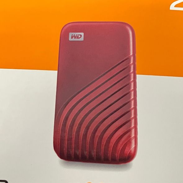 WD WDBAGF0020BRD 赤 My Passport 2TB 外付けSSD PC周辺アクセサリー 未開封 未使用 T11424552
