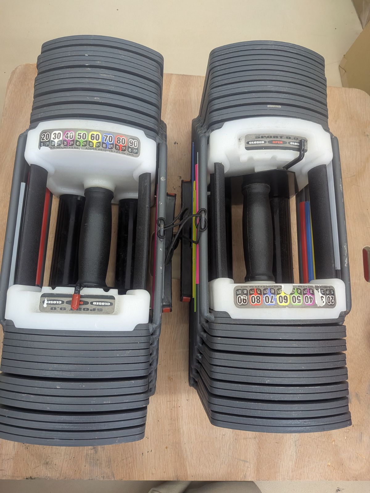 【要セット購入】TOPFILM SPORT 9.0 可変式 ダンベル 40kg① TOP FILM sport 9.0 可変式ダンベル 41.5kg 2個セットです。 - メルカリ