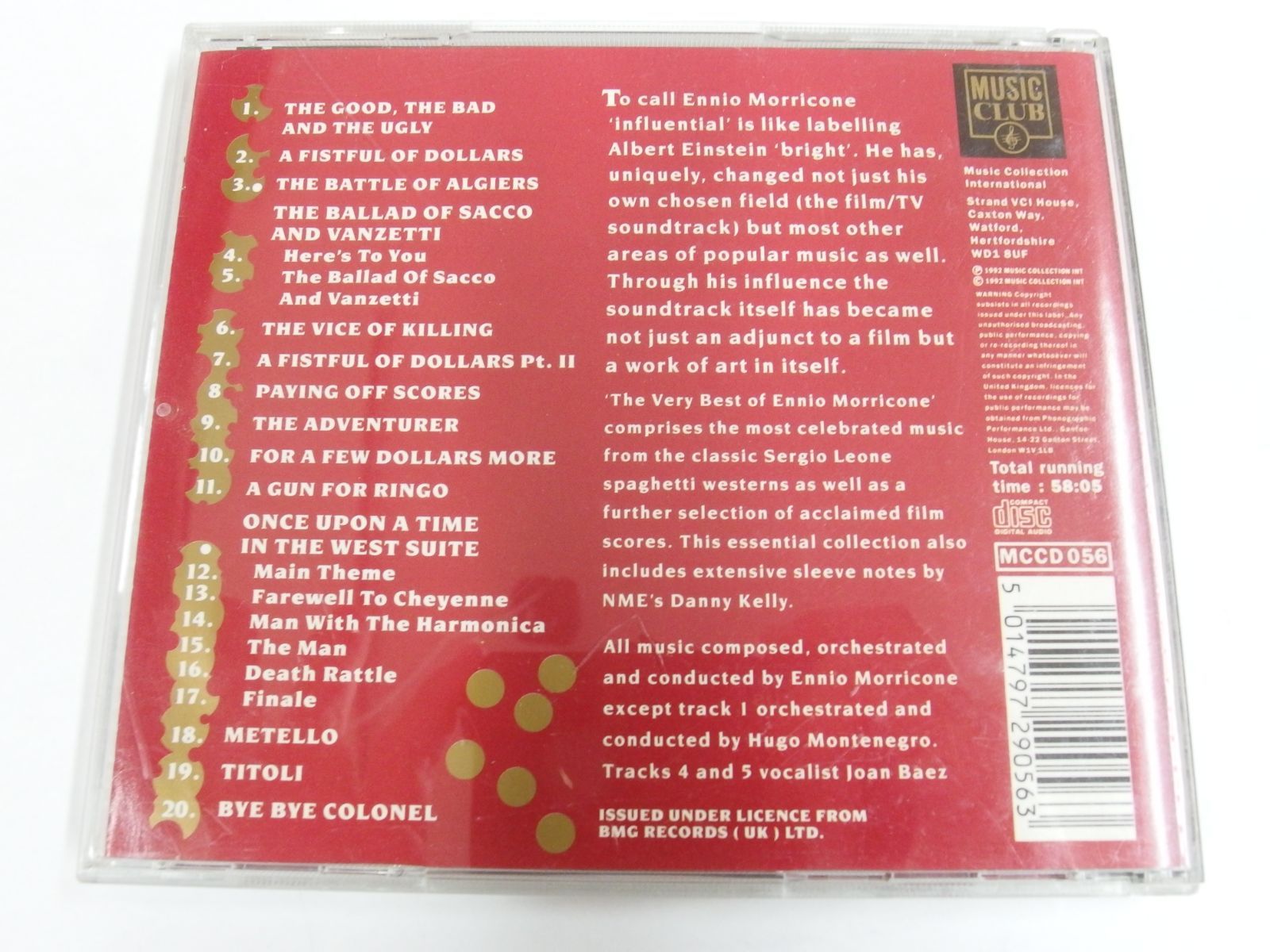 CD/エンニオ・モリコーネ/The Very Best Of Ennio Morricone/中古 