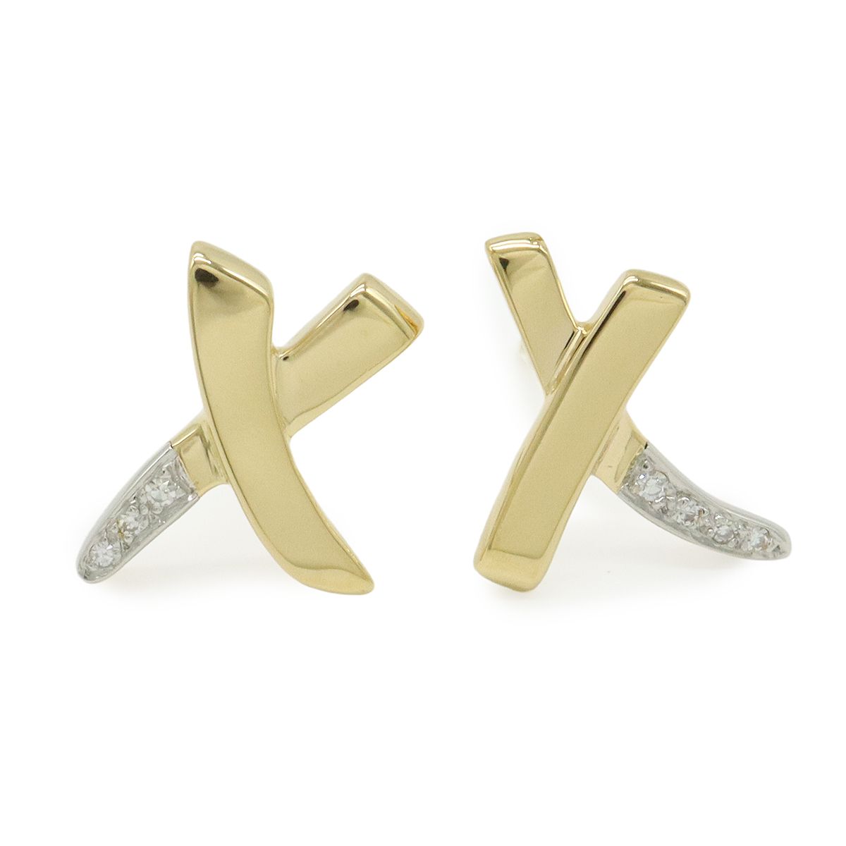 TIFFANY&Co. ティファニー パロマピカソ X ピアス キス 18YG 750YG