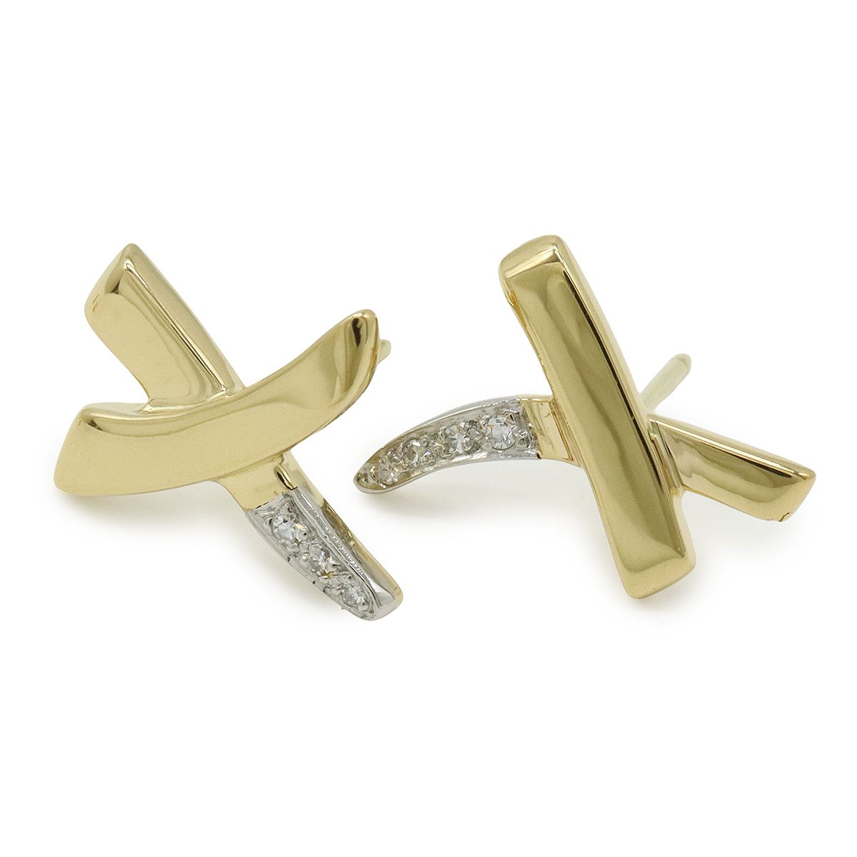 TIFFANY&Co. ティファニー パロマピカソ X ピアス キス 18YG 750YG