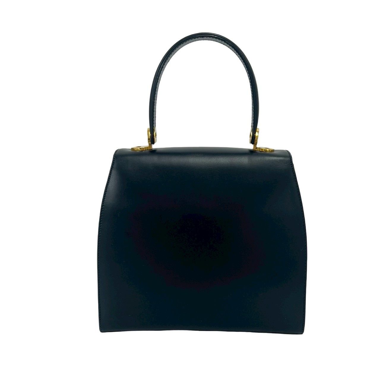極 美品 CELINE セリーヌ ヴィンテージ ロゴ 金具 カーフ レザー 本革