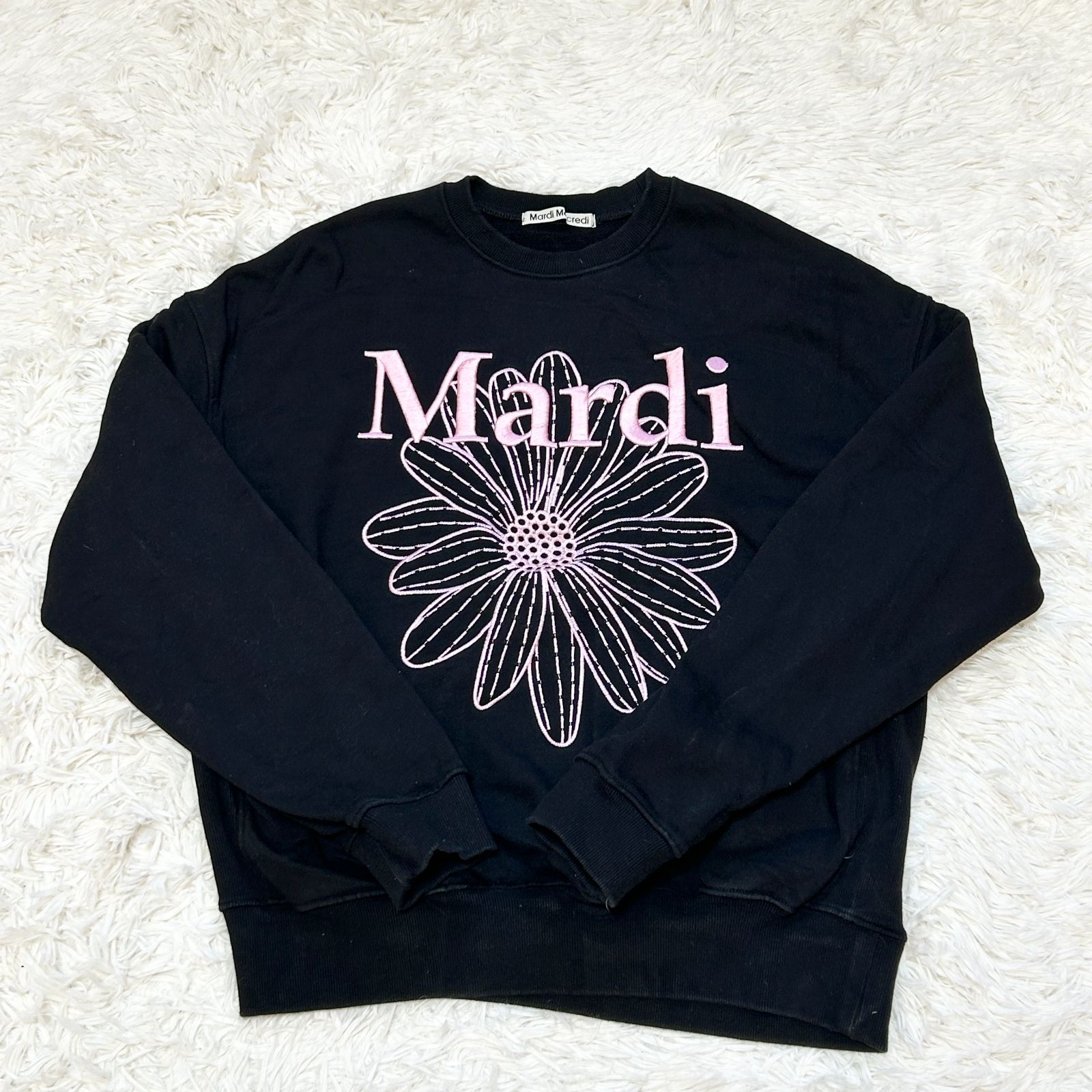 古着 Mardi Mercredi マルディメクルディ 刺繍ロゴ スウェット 