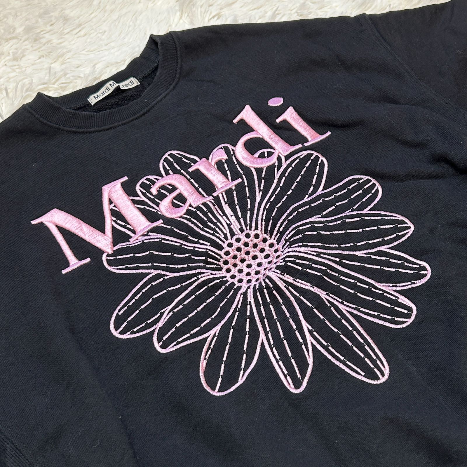 古着 Mardi Mercredi マルディメクルディ 刺繍ロゴ スウェット 
