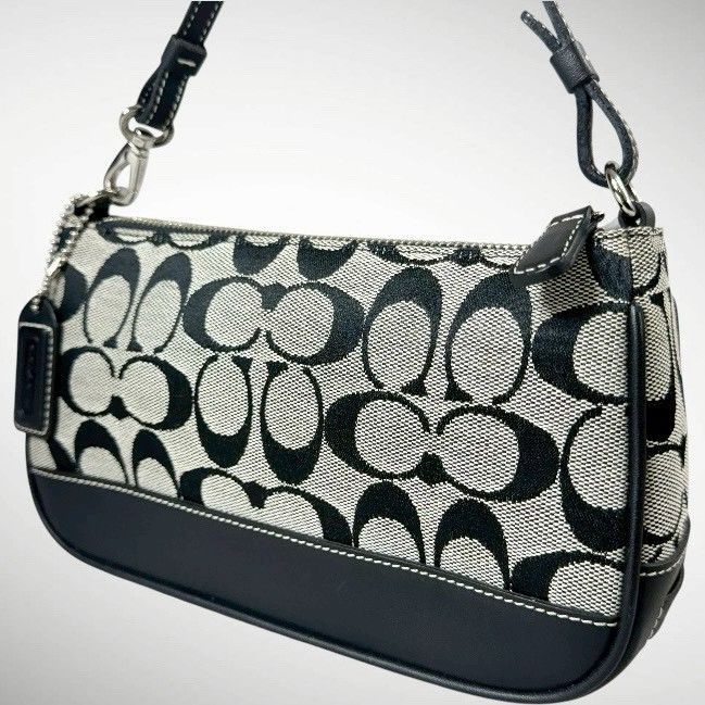美品】COACH コーチ 6094 シグネチャー アクセサリーポーチ ワン