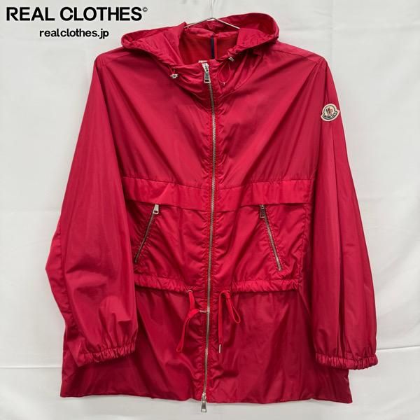 モンクレール　ナイロンジャケット　SCIE ワインレッド　3P268 JPタグ】MONCLER/モンクレール ジップアップ ナイロン フーデッド