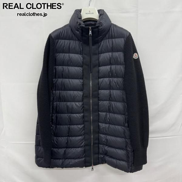 JPタグ】MONCLER/モンクレール ニット コンビ ダウンジャケット