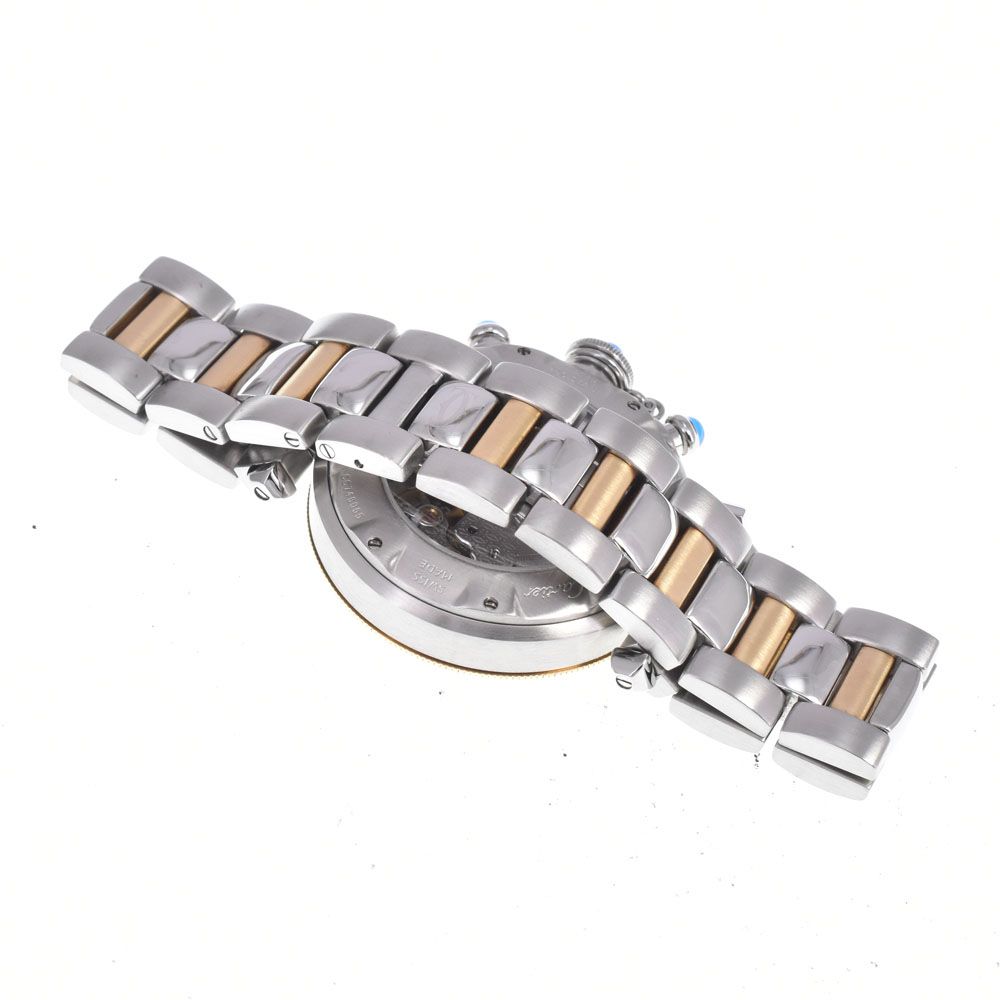 カルティエ CARTIER W31036T6 パシャ SS/K18YG シルバー 自動巻き
