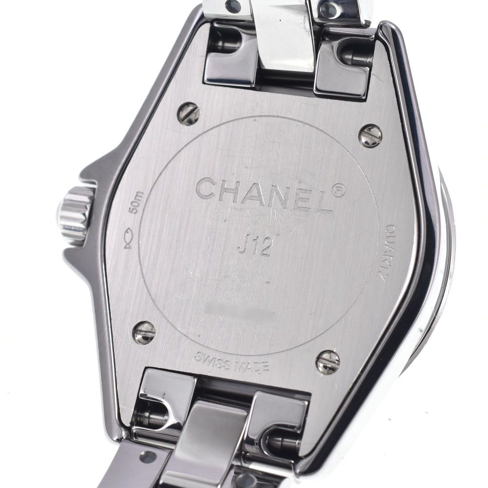シャネル CHANEL H3402 J12 ダイヤモンド シルバー クォーツ
