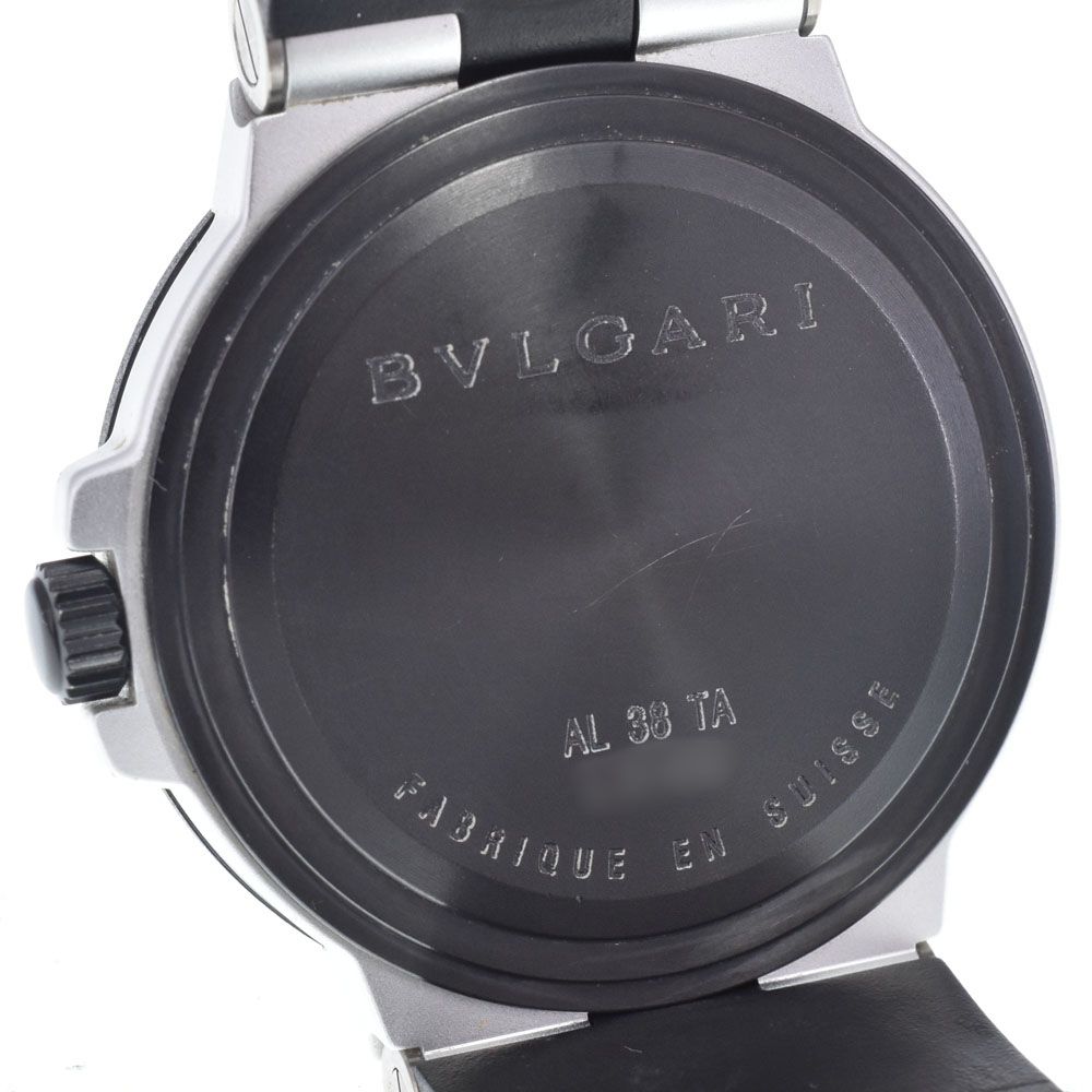ブルガリ BVLGARI AL38TA アルミニウム シルバー 自動巻き メンズ 良品