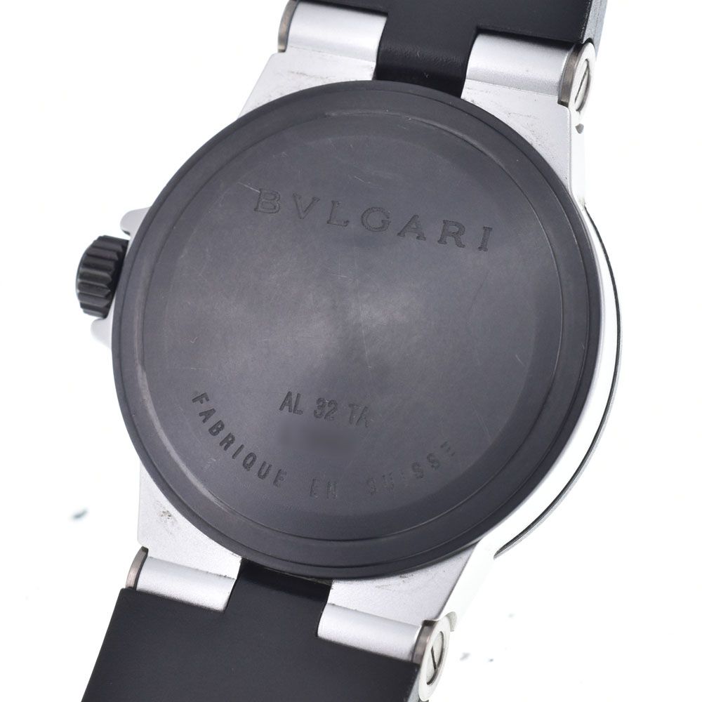 ブルガリ BVLGARI AL32TA アルミニウム デイト シルバー クォーツ ユニ