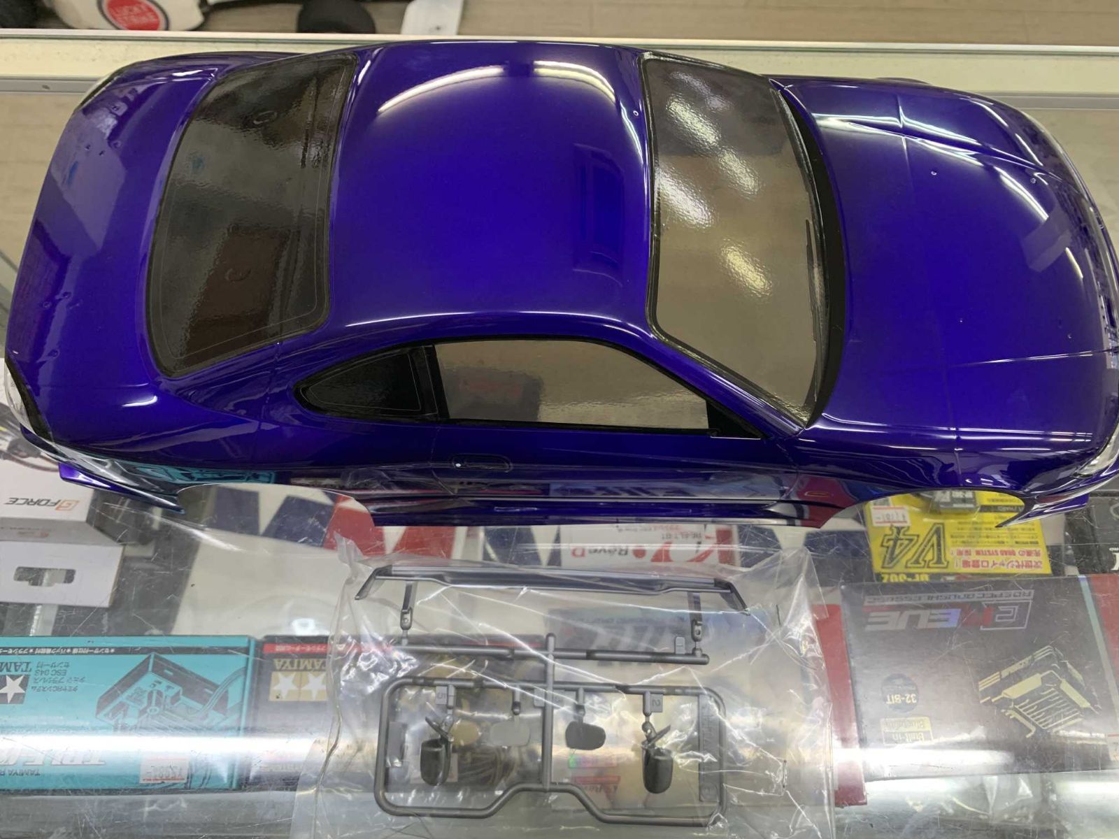 塗装済みボディ タミヤ 1/10 ニスモ COPPERMIX シルビア S15 (パープル