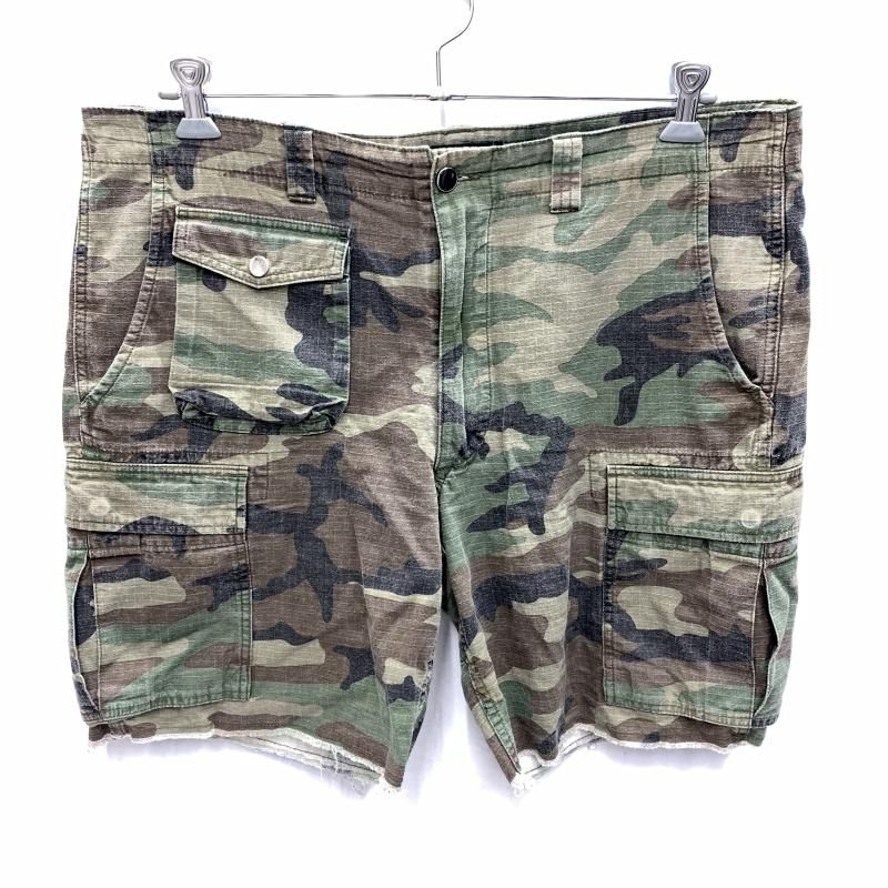 Mlvince CAMO CARGO SHORTS XL 迷彩 中古】MLVINCE CAMO CARGO SHORTS サイズXL ウッドランドカモ