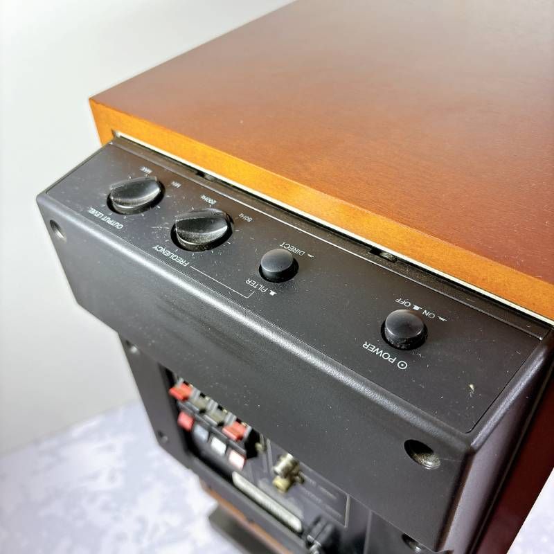 音出し確認・目立つ傷なし】ONKYO SL-207 パワードサブウーファー 木目