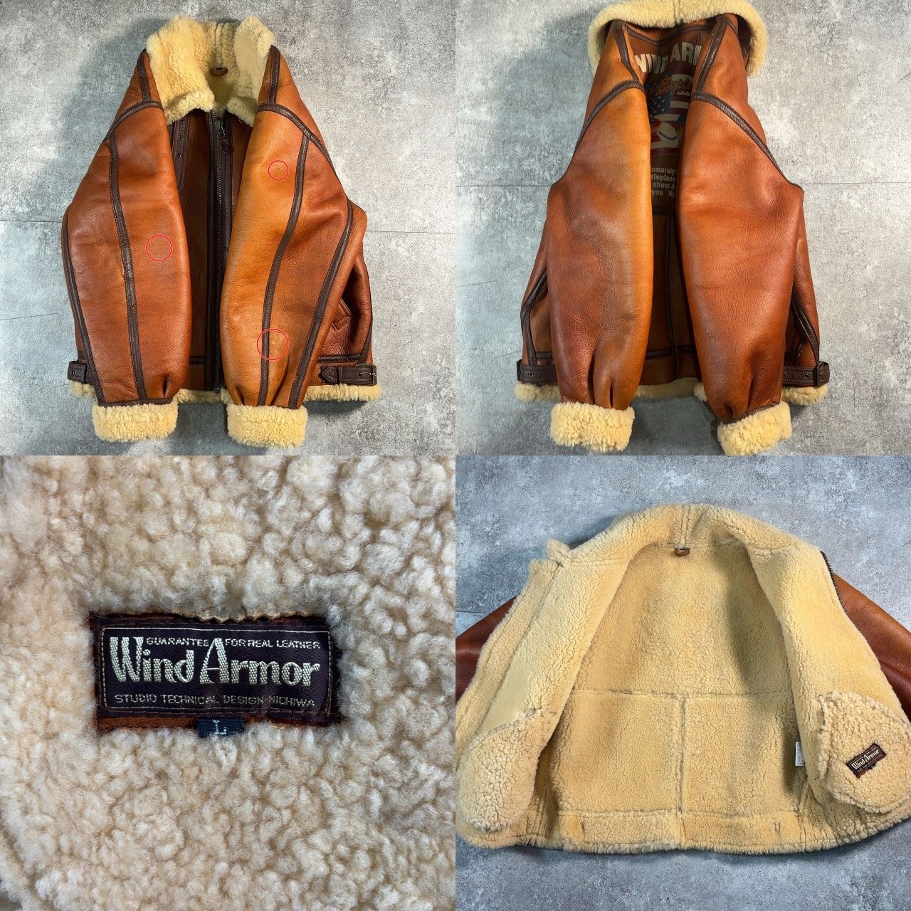 WIND ARMOR ウインドアーマー B-3 ムートンジャケット フライト