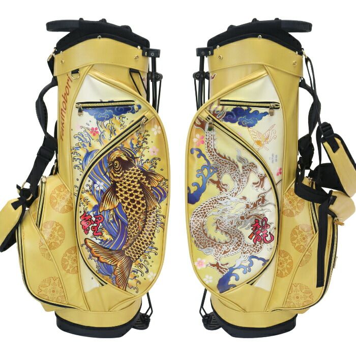 龍×鯉 和柄 スタンド キャディバッグ 9型 オリジナル 龍×鯉 和柄 スタンド キャディバッグ 9型 - メルカリ