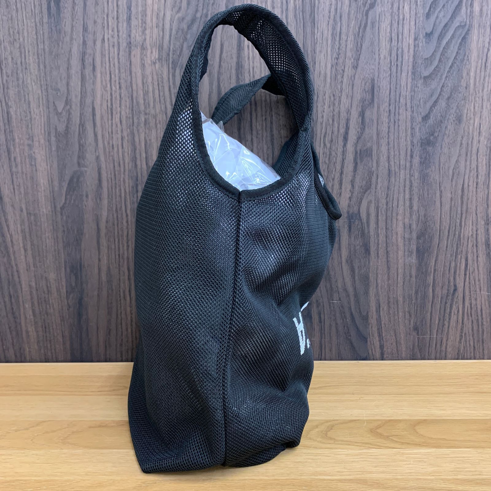 極美品】A.P.C. メッシュ トートバッグ ブラック V.P.C. 反転ロゴ エコ