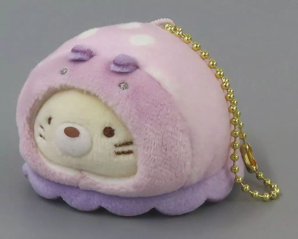 中古】キーホルダー ねこ(ウミウシ) ぶらさげぬいぐるみ 「すみっコ