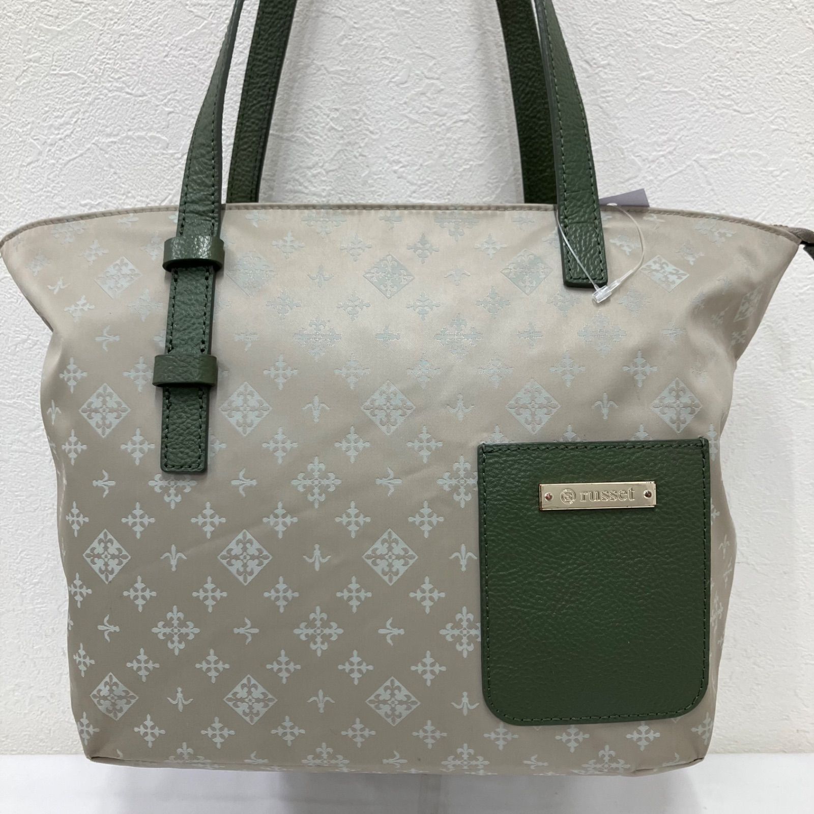 5664 russet ラシット トートバッグ ベージュ グリーン カーキ 