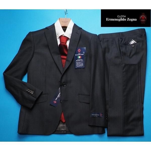 エルメネジルド・ゼニア フランネルストライプスーツ 新品17.3万円 大手百貨店扱い 秋冬『Ermenegildo Zegna ゼニア ASTRUM