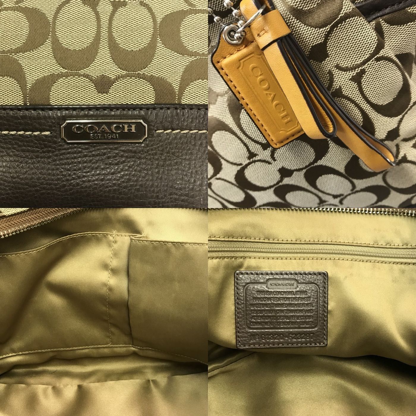 COACH コーチ シグネチャー トートバッグ レディース キャンバス 