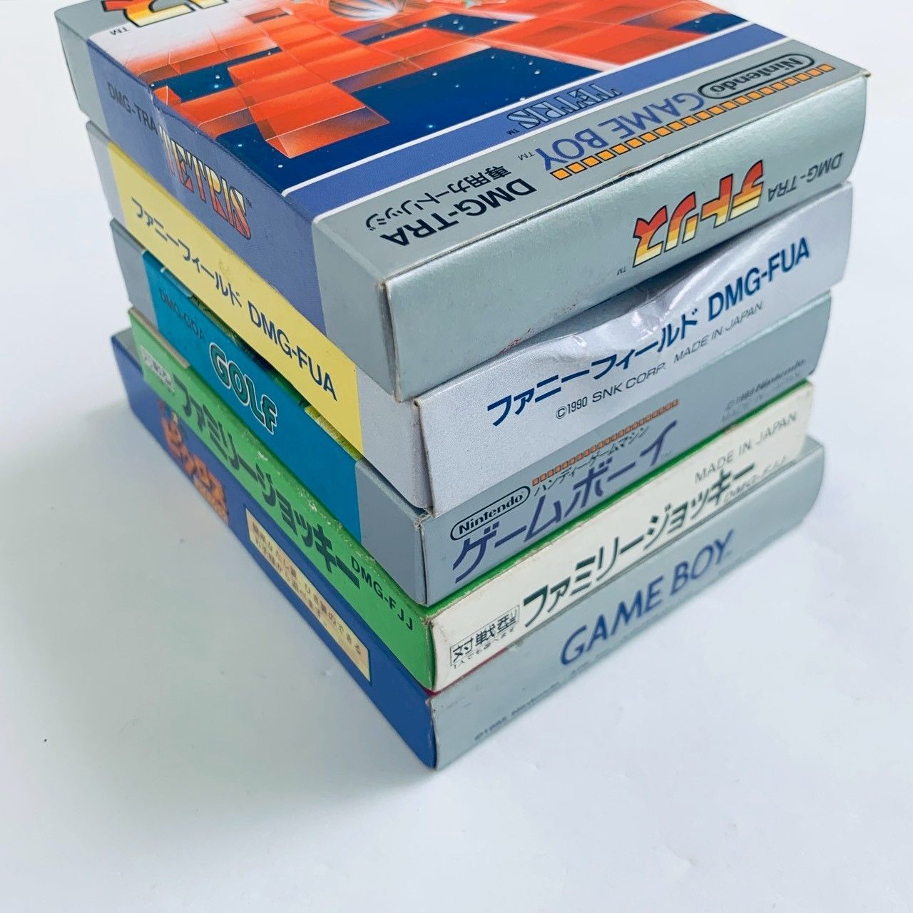 【通電確認済み】ゲームボーイ GB-BOX付き GB ゲームボーイ 5個 ソフト 箱説付 セット まとめ 起動確認済 6100294
