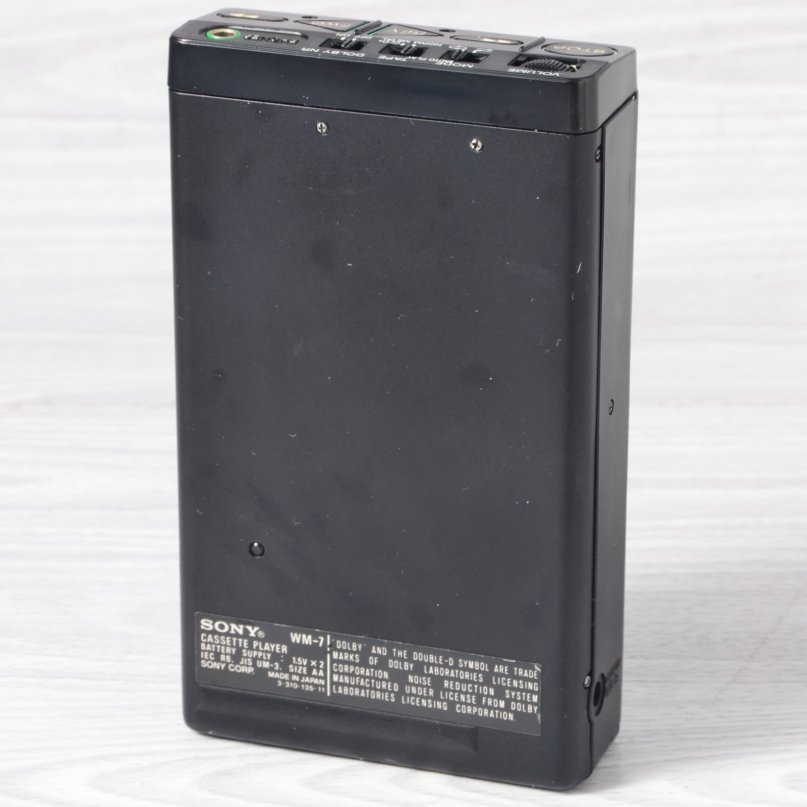 SONY WALKMAN WM-7 カセットウォークマン ブラック 整備済 TY457