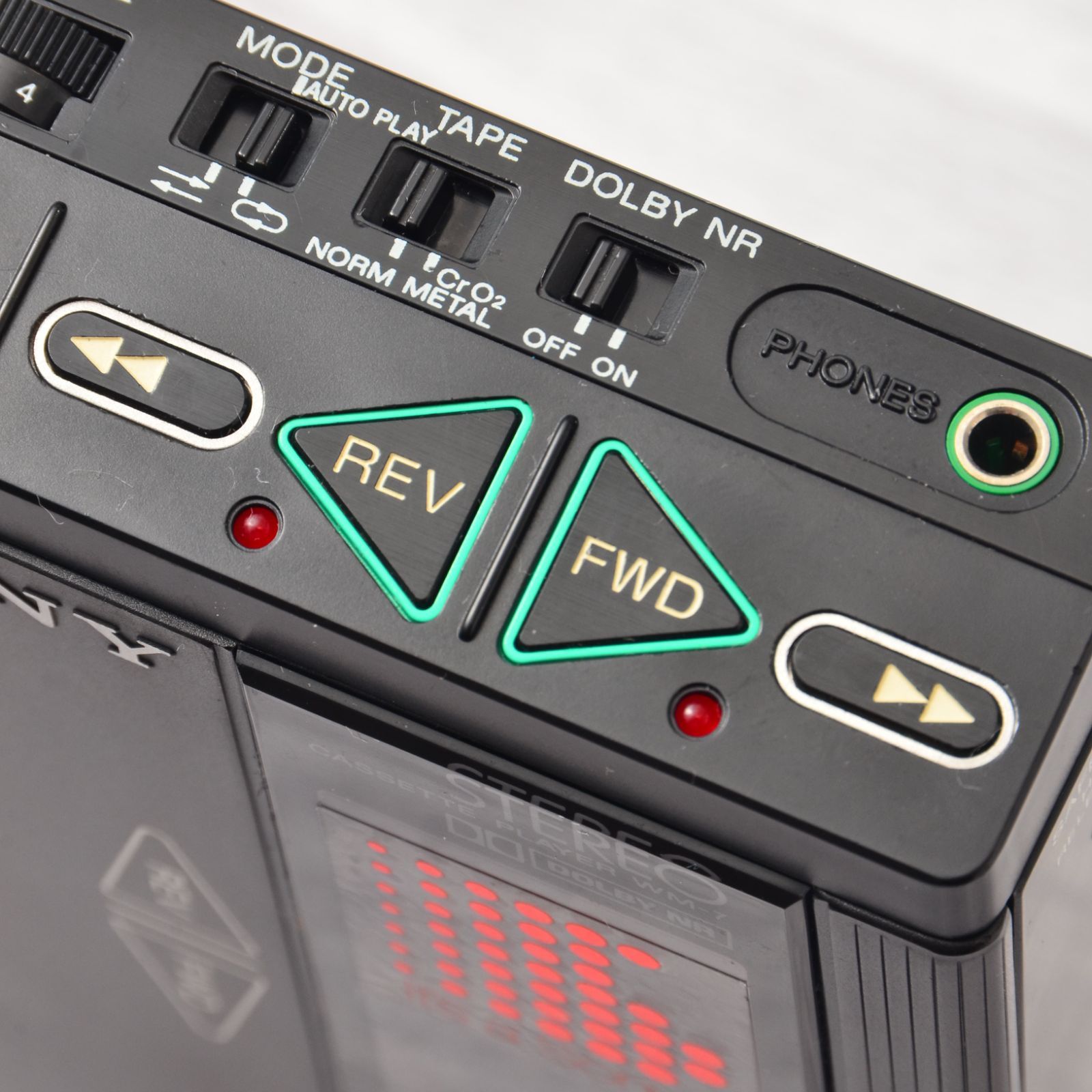 SONY WALKMAN WM-7 カセットウォークマン ブラック 整備済 TY457