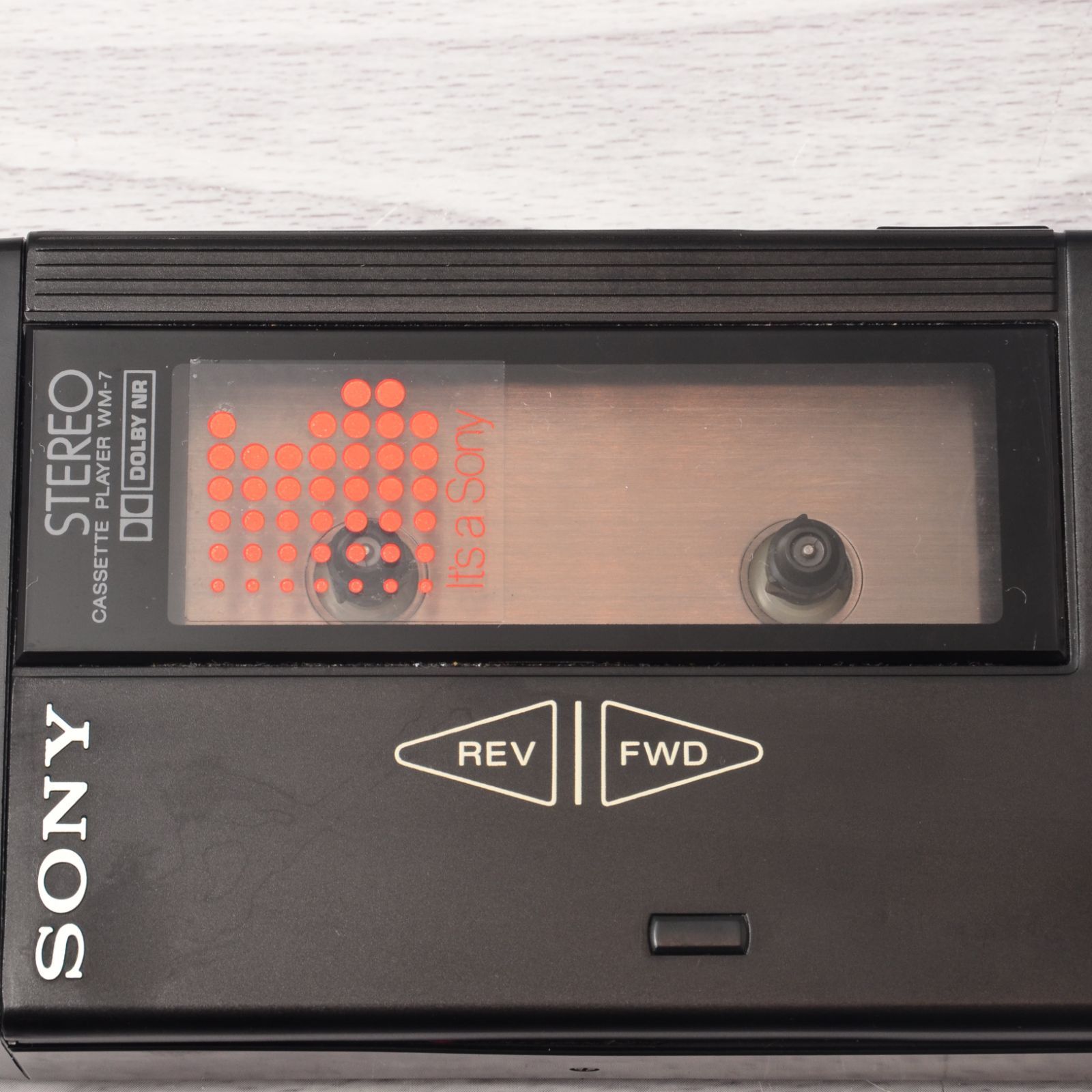 SONY WALKMAN WM-7 カセットウォークマン ブラック 整備済 TY457