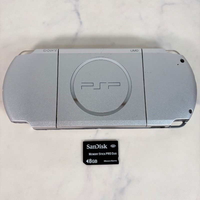動作品/初期化済み】PSP3000 PlayStation シルバー プレステ SONY 627T