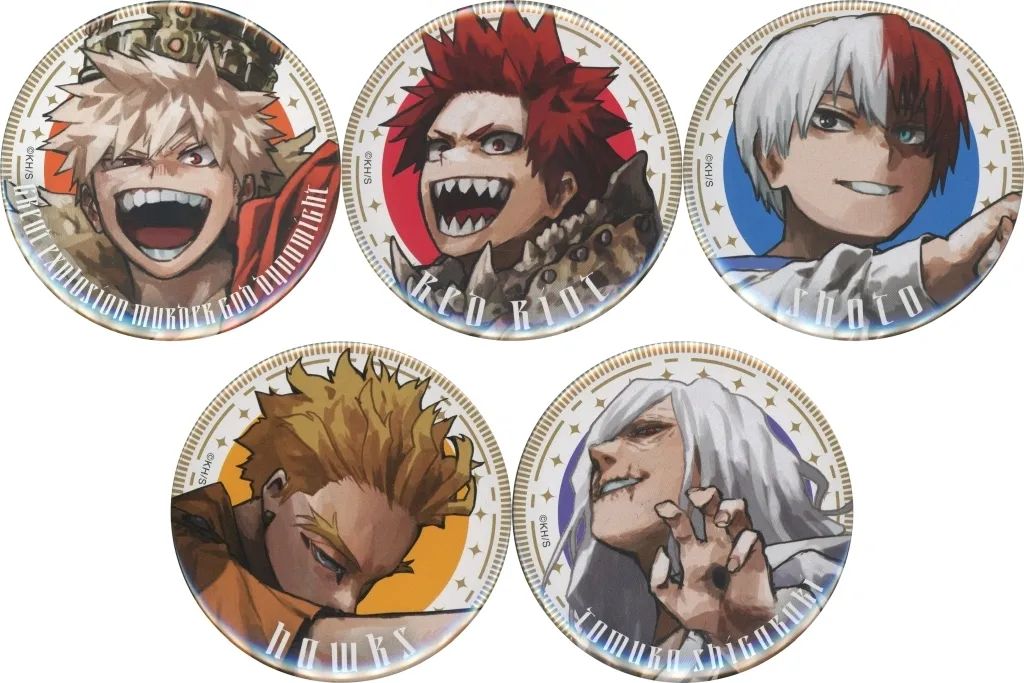 中古】バッジ・ピンズ Aセット 新十傑 -WORLD BEST HERO- 缶バッジ