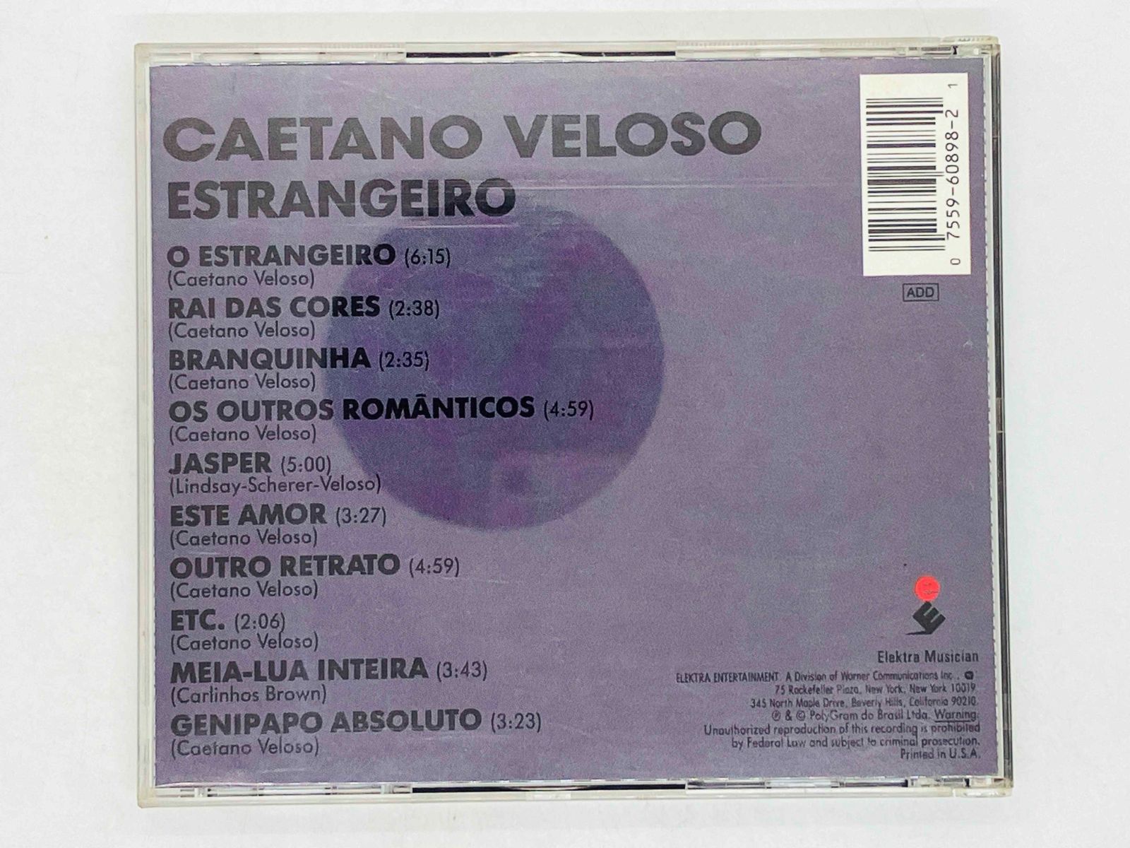 CD CAETANO VELOSO / ESTRANGEIRO / カエターノ・ヴェローゾ / エスト