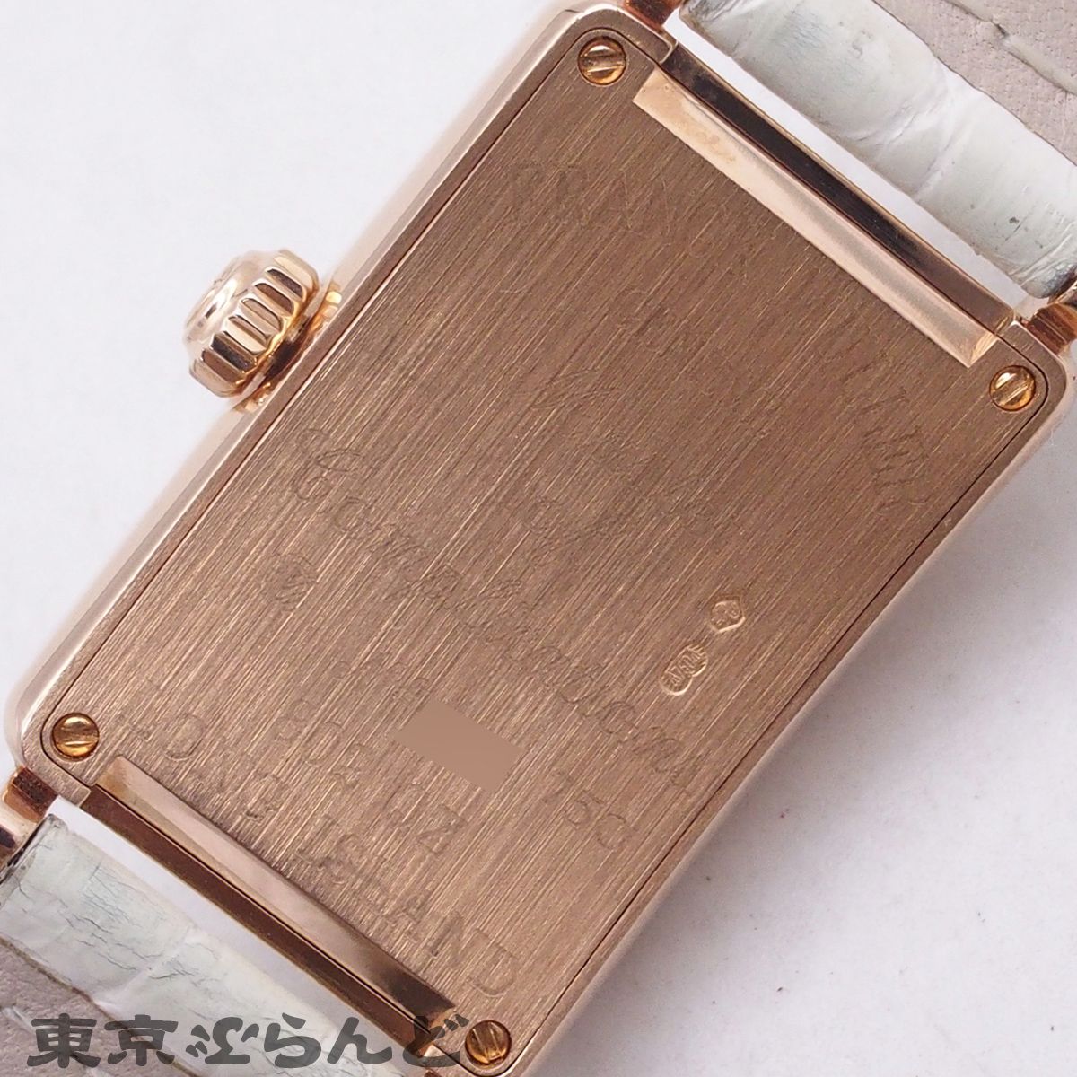 アンティーク　オブジェ フランクミュラー ロングアイランド プティ 金無垢 802QZ 5N シルバーx