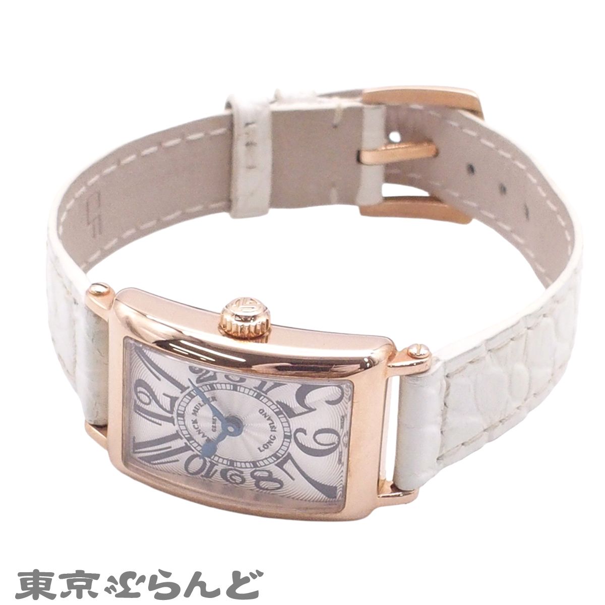 フランクミュラー ロングアイランド プティ 金無垢 802QZ 5N シルバーx