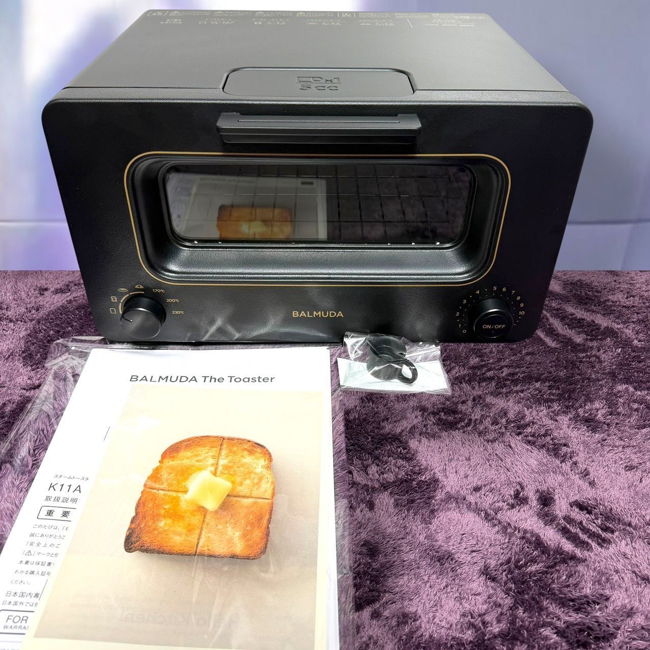 ☆動作品 送料無料 美品 BALMUDA The Toaster K11A BK ブラック 公式 