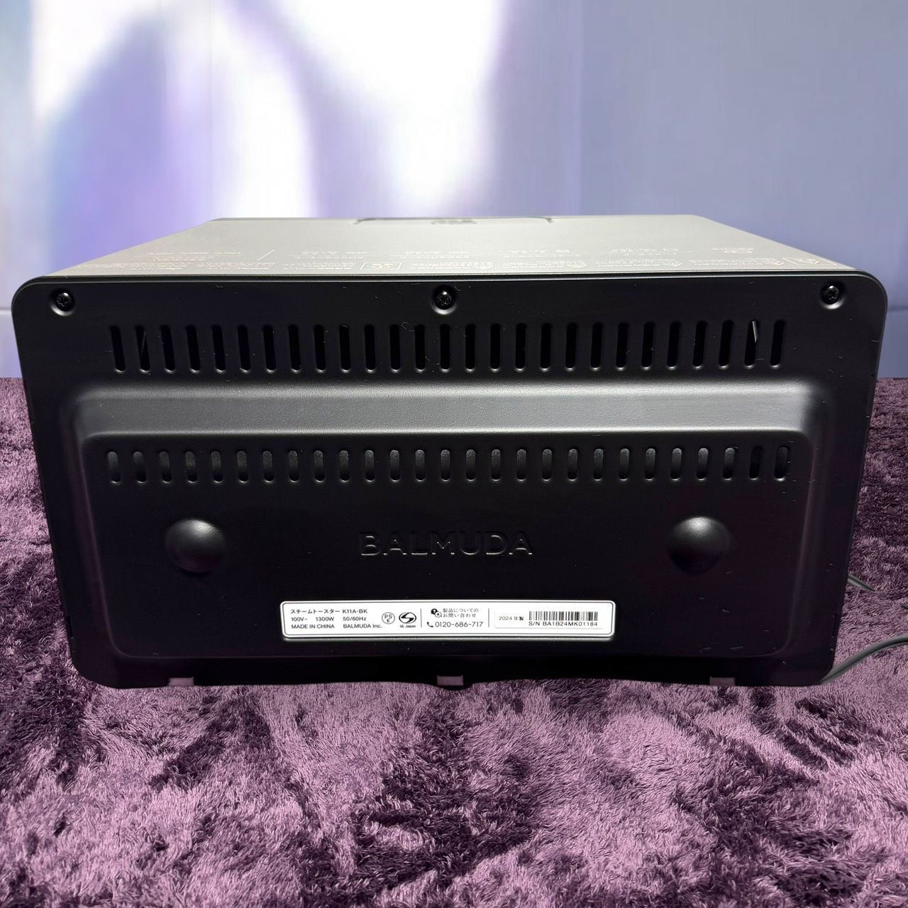 ☆動作品 送料無料 美品 BALMUDA The Toaster K11A BK ブラック 公式 