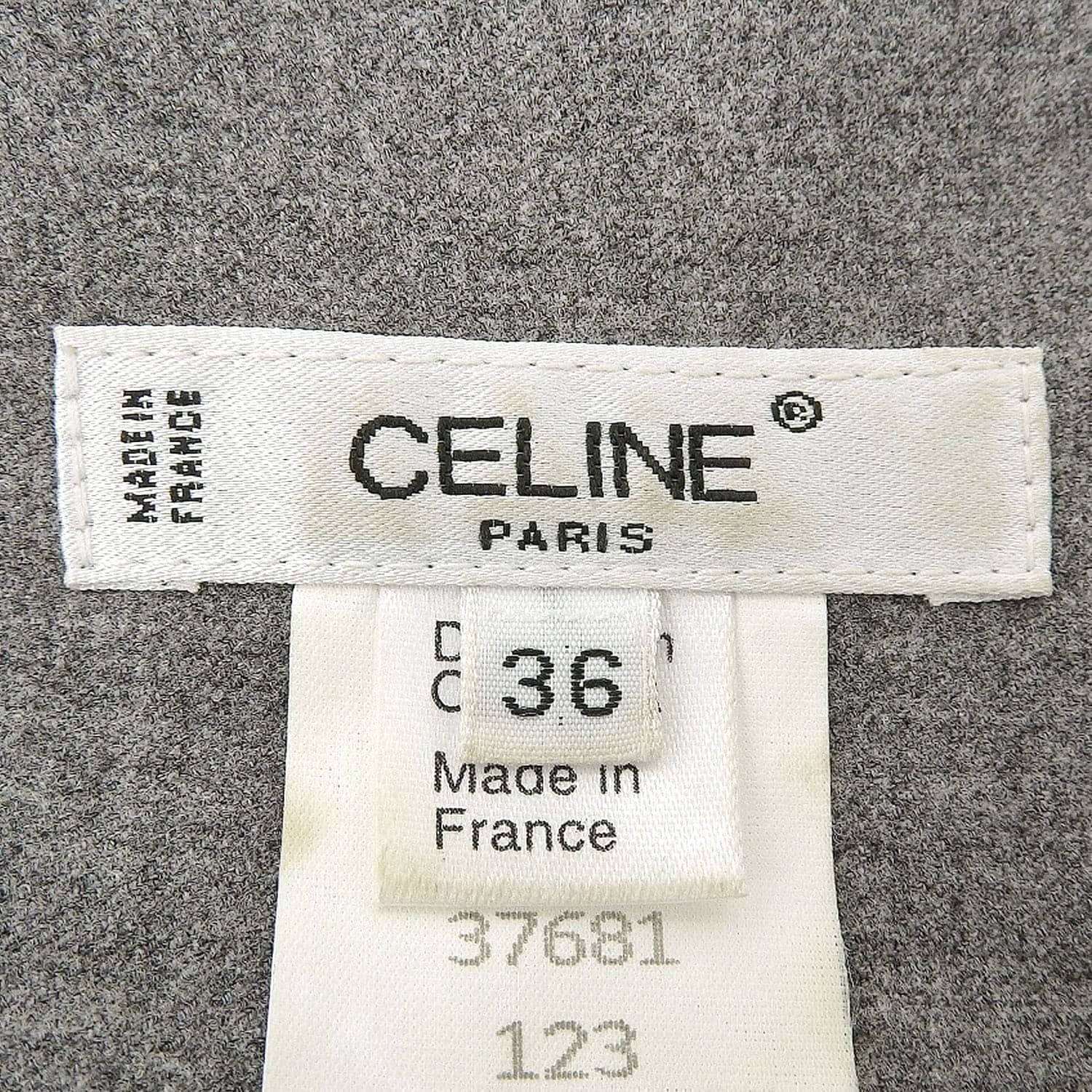 美品 Vintage セリーヌ CELINE ワンピース ノースリーブ 無地 ウ