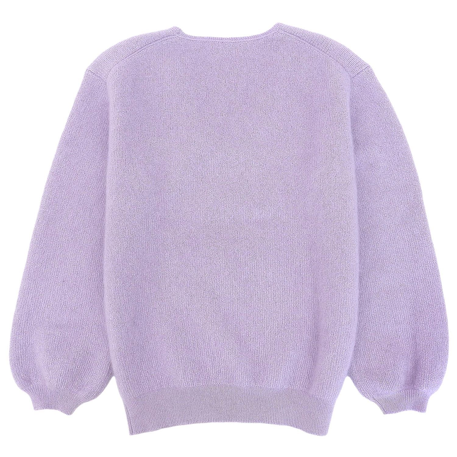 トムフォード☆ニットタイ☆パープル☆紫系☆ソリッド☆コットン☆813 極美品 トムフォード TOM FORD ニット セーター Vネック ロングスリー