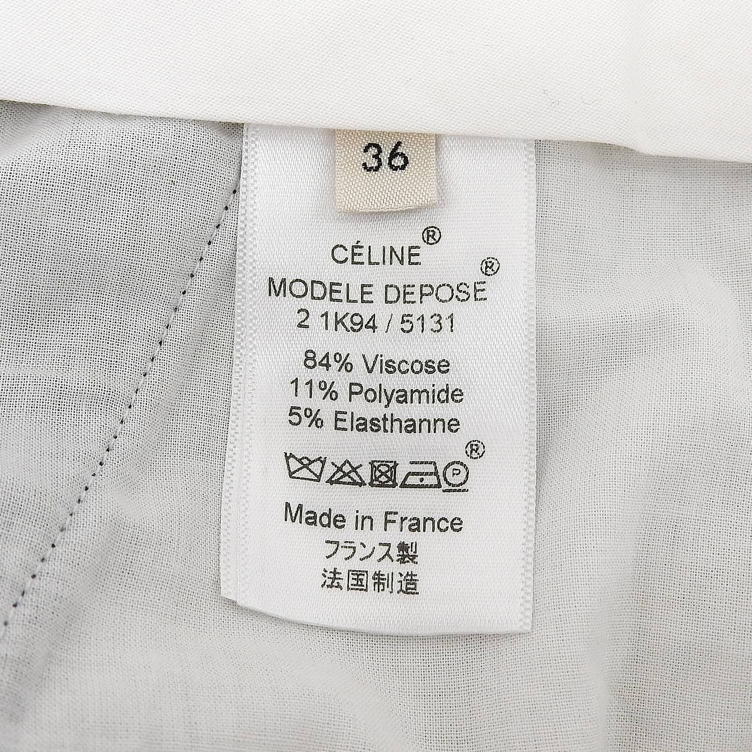 美品 セリーヌ CELINE フィービー期 パンツ クロップド ストレッチ