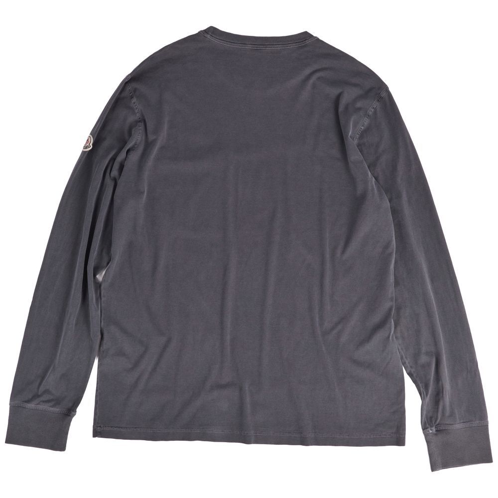 【極美品】MONCLER 長袖Tシャツ カットソー XS グレー 極美品 モンクレール MONCLER Tシャツ 2025 カットソー ロングスリ