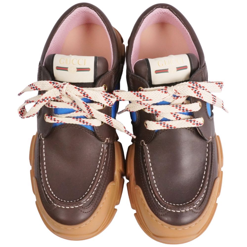 未使用 グッチ GUCCI スニーカー BOATREK ボートレック レースアッ