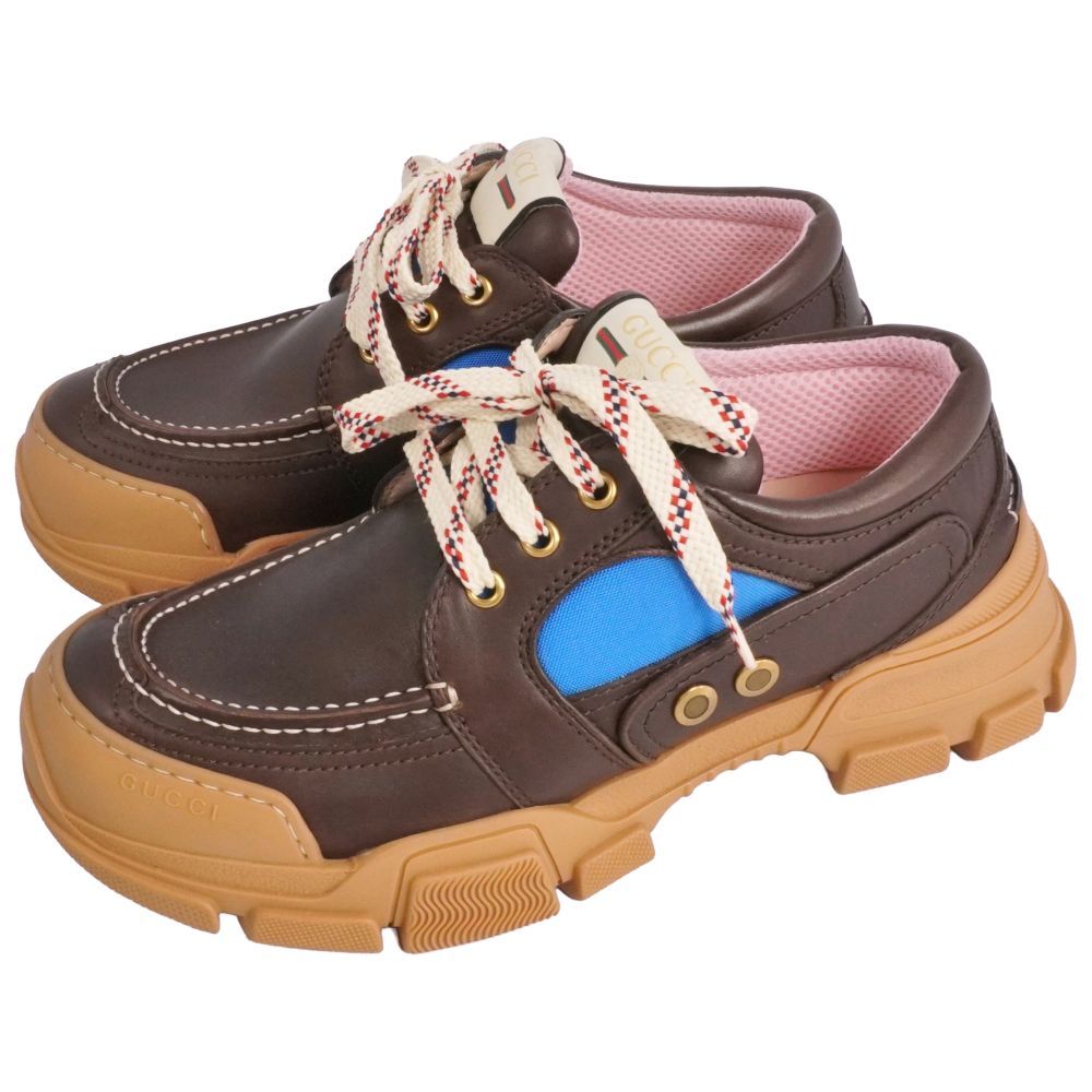 未使用 グッチ GUCCI スニーカー BOATREK ボートレック レースアッ