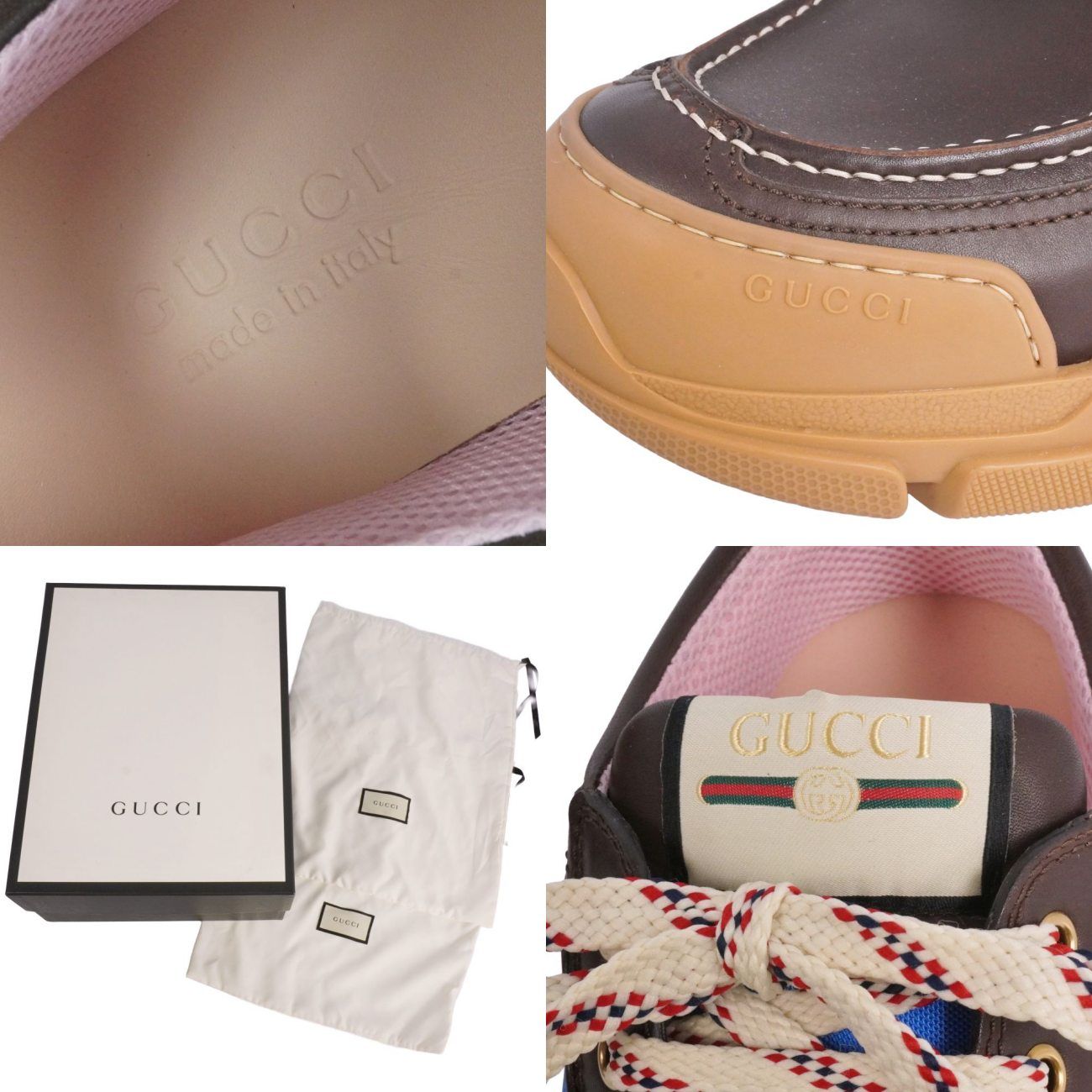 未使用 グッチ GUCCI スニーカー BOATREK ボートレック レースアッ